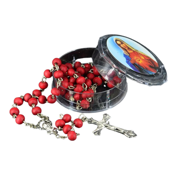 Rose Scented Perfume Wood Rosary Beads