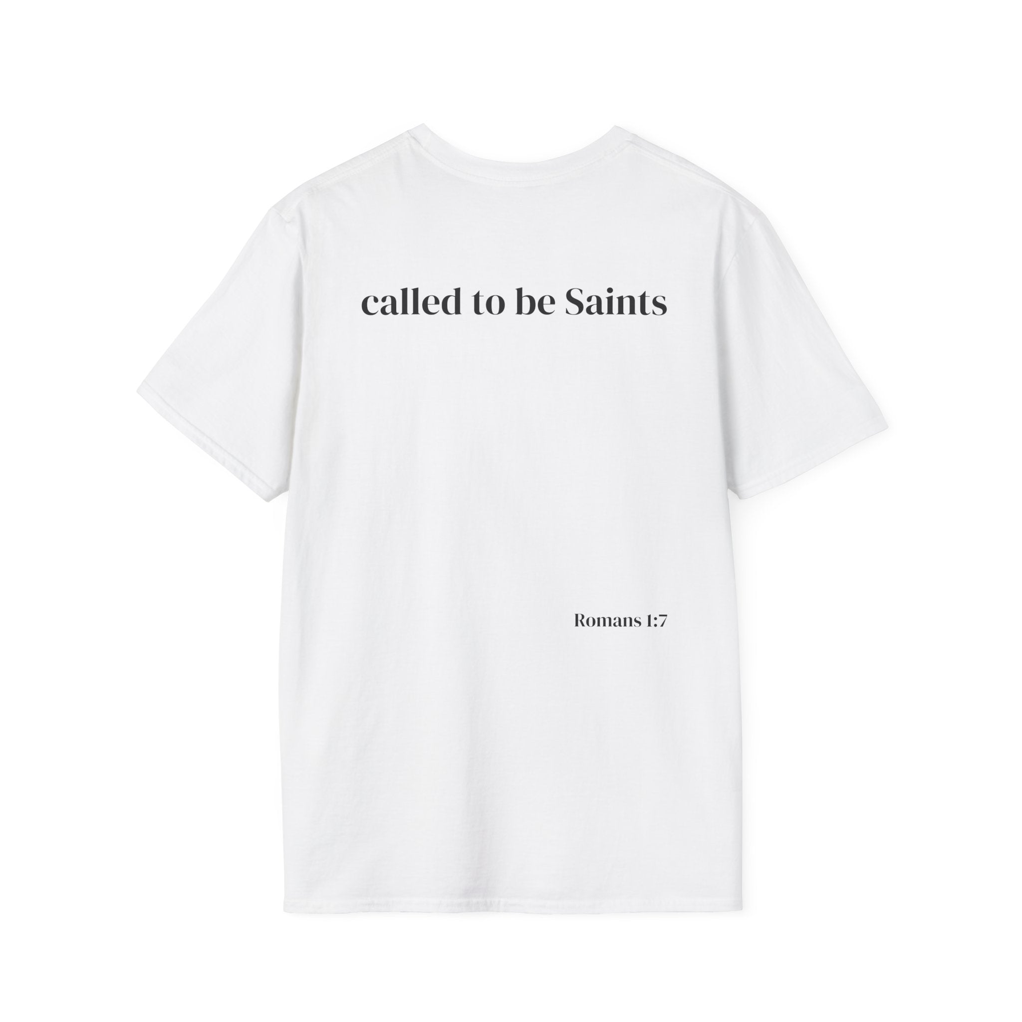 Saintly Unisex Christian Bible Verse Tee – Called to Be Saints Design