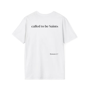Saintly Unisex Christian Bible Verse Tee – Called to Be Saints Design