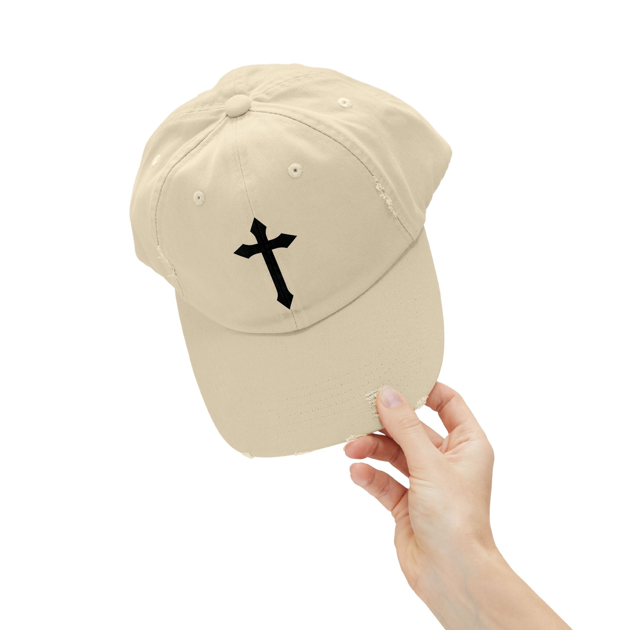 Saintly Premium Distressed Christian Hat