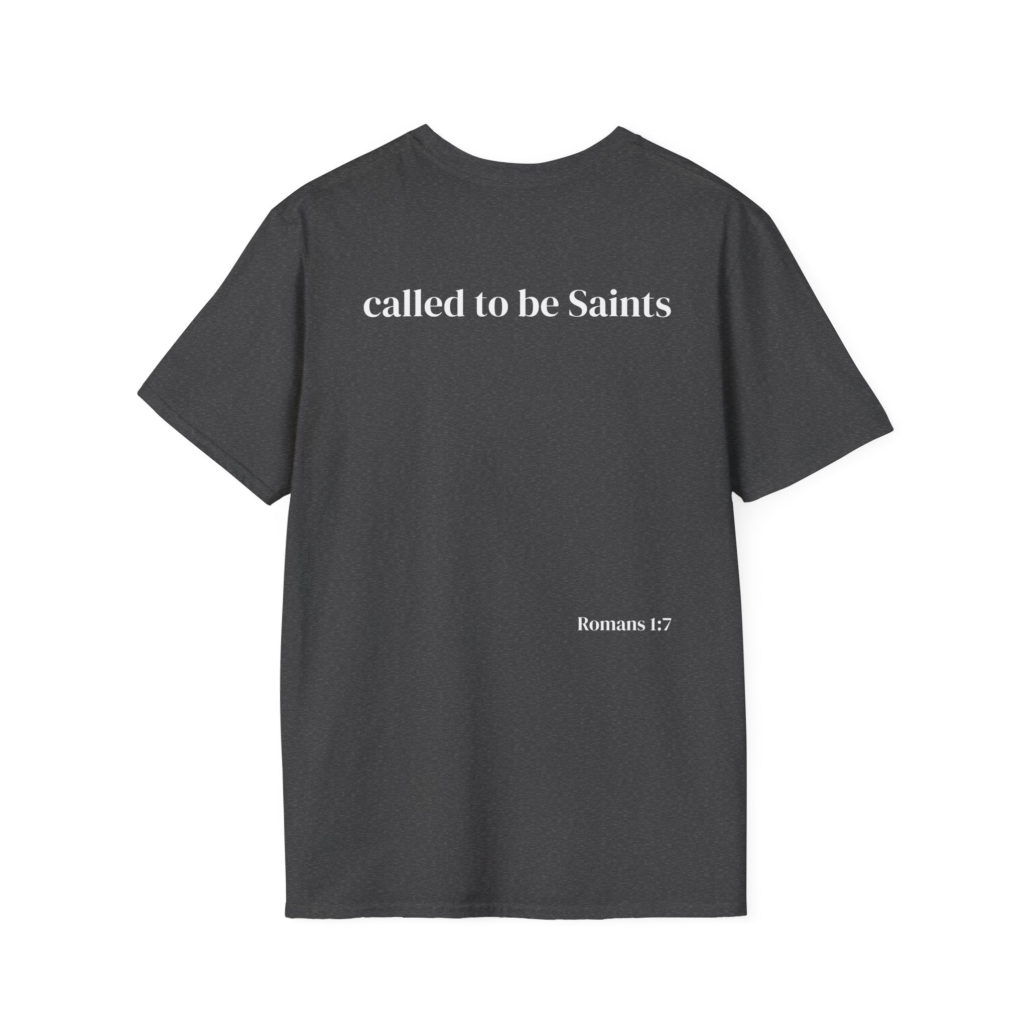 Saintly Unisex Christian Bible Verse Tee – Called to Be Saints Design