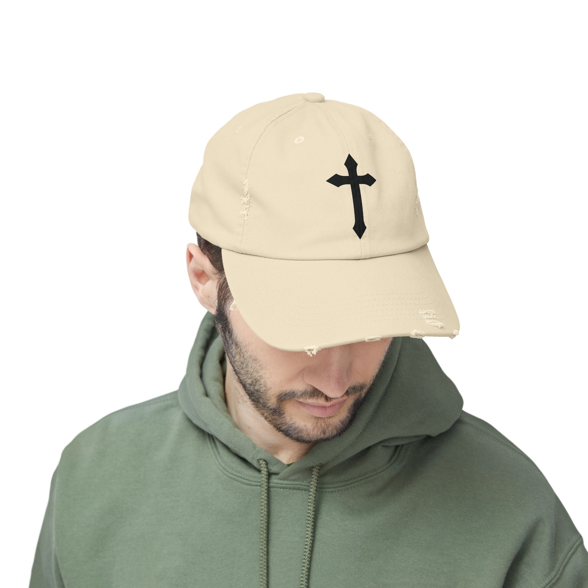 Saintly Premium Distressed Christian Hat