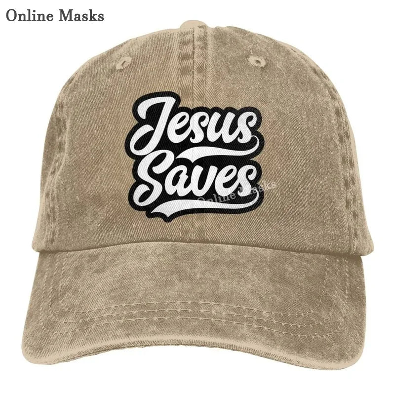 Vintage Christian Jesus Cross Baseball Cap