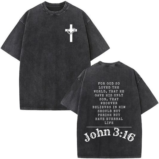 Bible Verse Washed Vintage T-shirts
