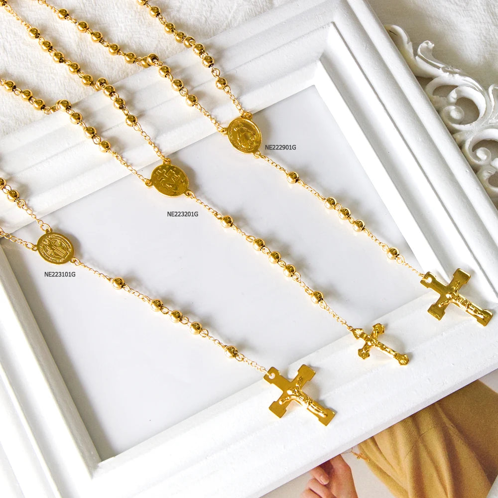 Rosary Beads Christianity Necklaces