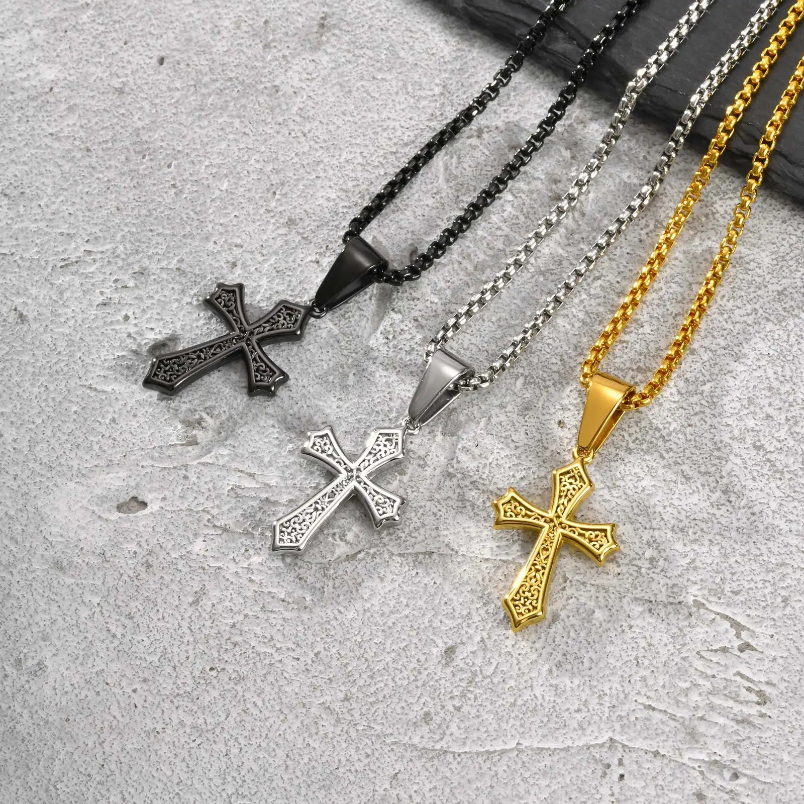 Cross Pendant Necklace for Men