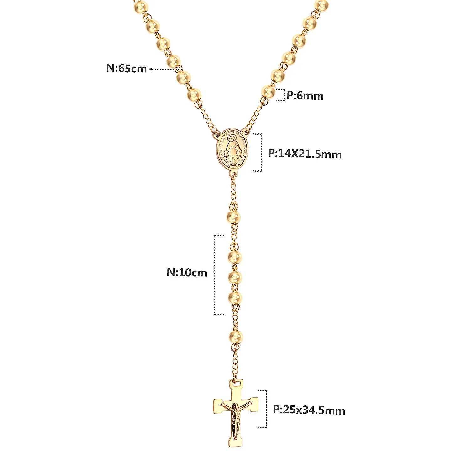 Rosary Beads Christianity Necklaces