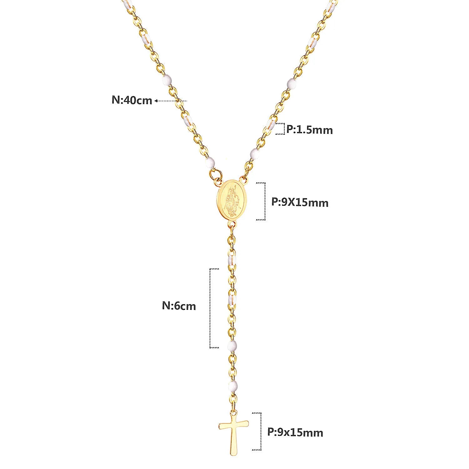 Rosary Beads Christianity Necklaces