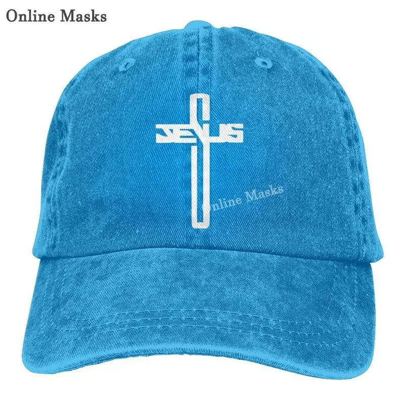 Vintage Christian Jesus Cross Baseball Cap