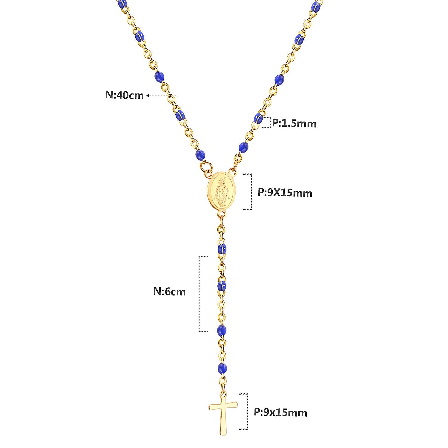 Rosary Beads Christianity Necklaces