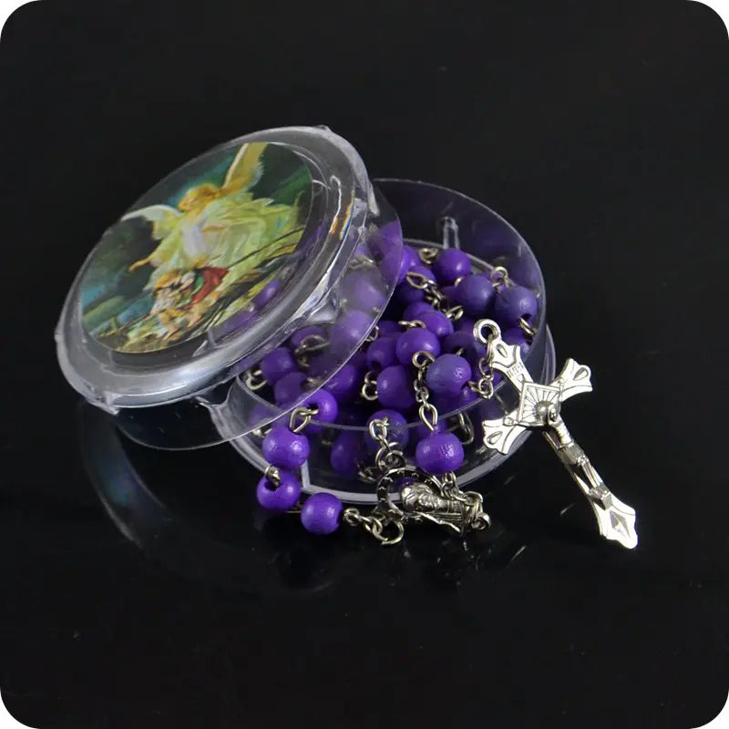 Rose Scented Perfume Wood Rosary Beads