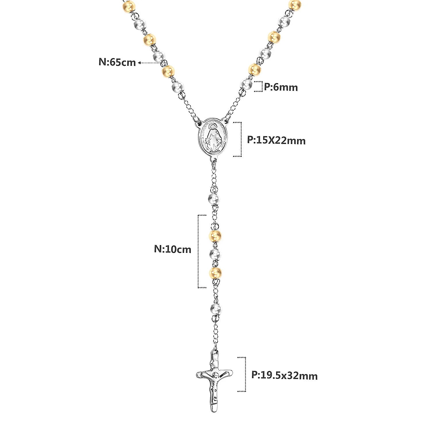 Rosary Beads Christianity Necklaces