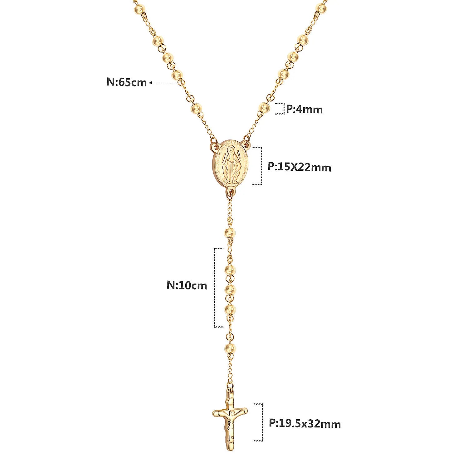 Rosary Beads Christianity Necklaces