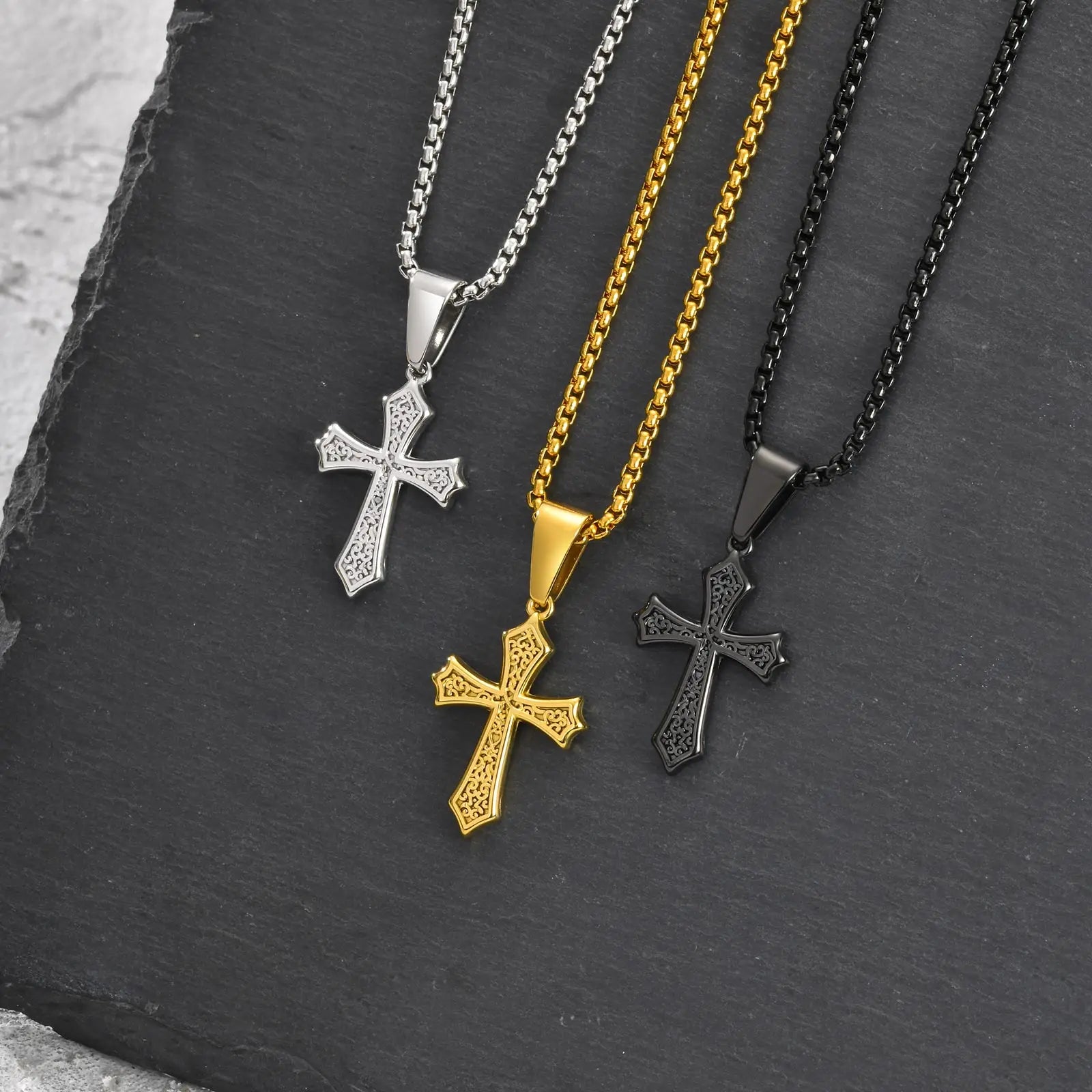 Cross Pendant Necklace for Men