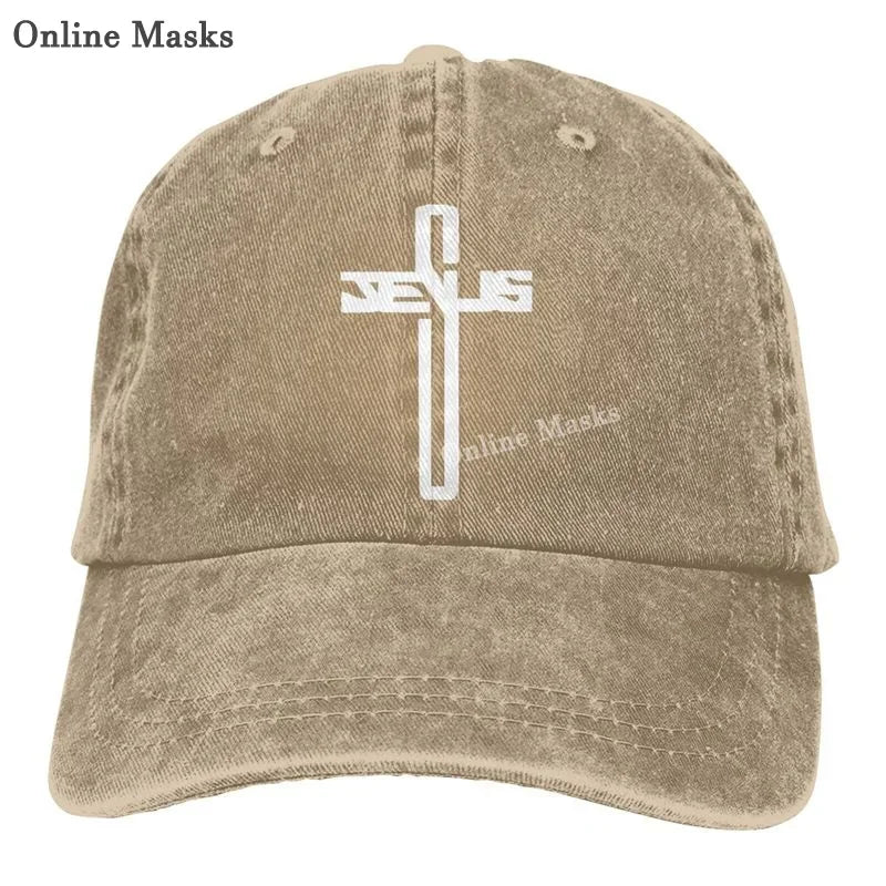 Vintage Christian Jesus Cross Baseball Cap