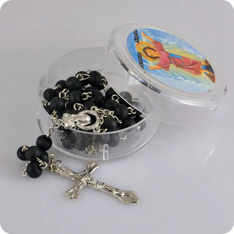 Rose Scented Perfume Wood Rosary Beads